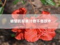 破壁机榨果汁要不要放水？破壁机可以榨果汁吗？