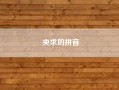 央求的拼音?央求的意思?